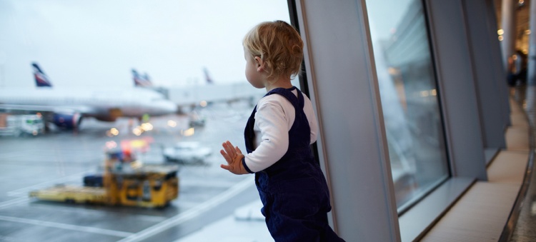 Child at the airport